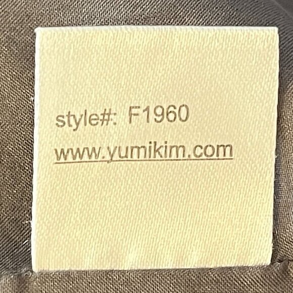 Yumi Kim Claudia Silk Kimono Draped Jacket 8 large grey F1960 - Picture 9 of 10